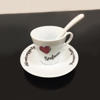 Tazzina da Caffè con piattino - Cuore