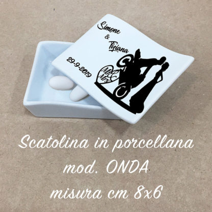 Scatolina Onda Matrimonio Moto - immagine 2